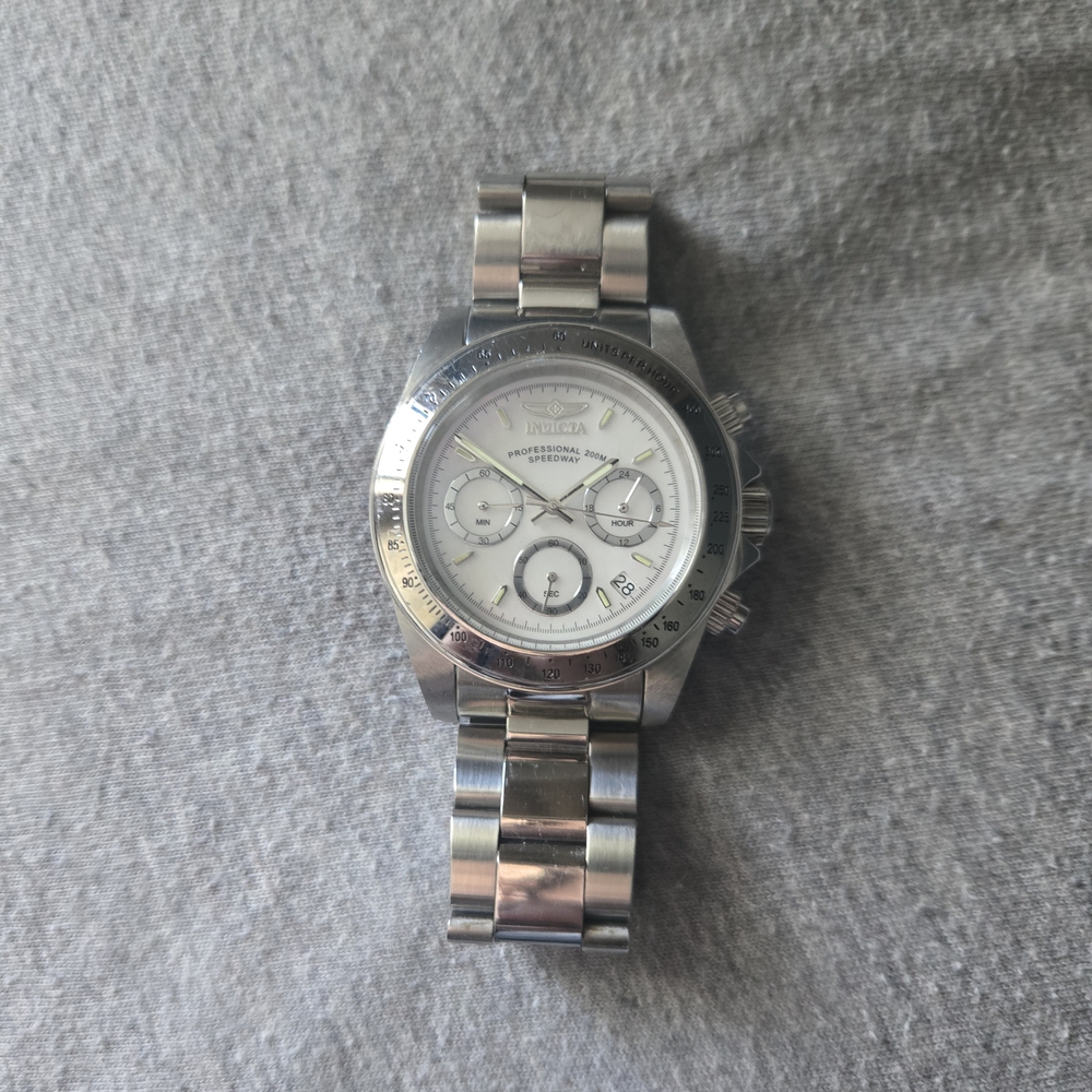 Invicta Silver Chronograph Watch